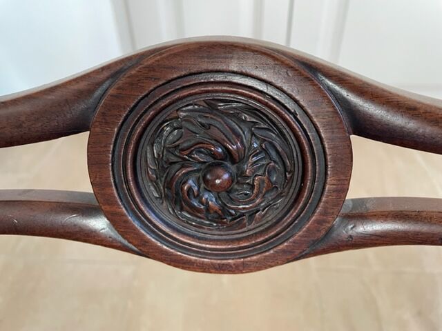 Pair of mahogany chairs XIXth century