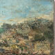 Mediterranean port, oil on canvas knife technique