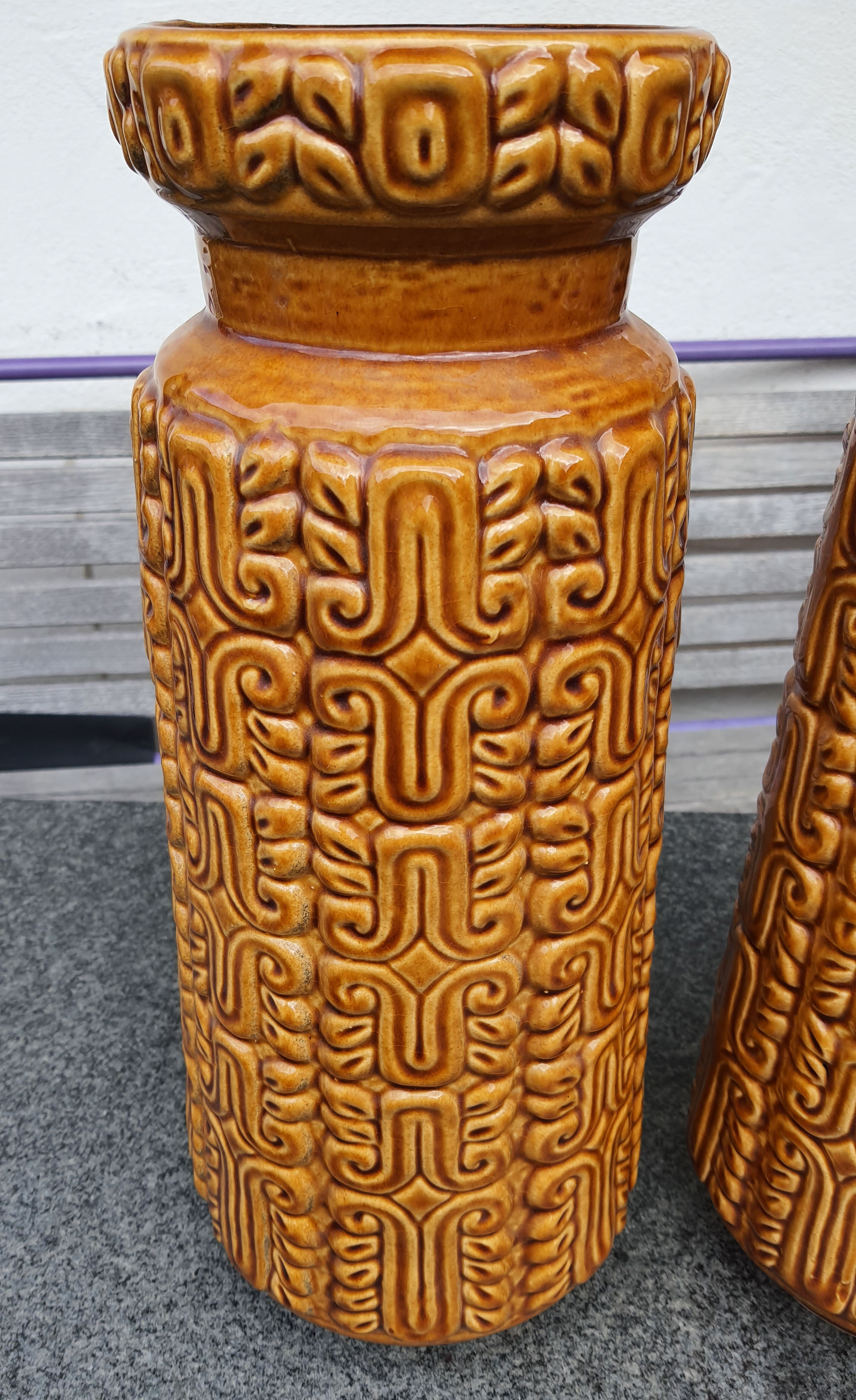 Pair of ceramic vases Scheurer Austria 1970