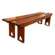 2 solid wood benches - farmhouse benches