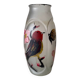 Antique frosted glass vase