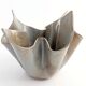 Vintage Willy Guhl style folded ceramic vase, 1960s