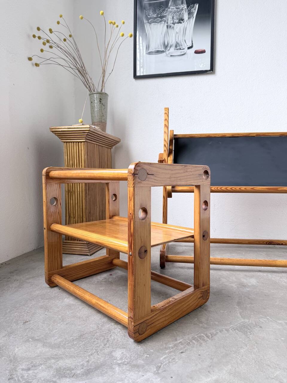 Bureau et chaise enfant pin Bauhaus