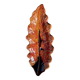Magnificent leaf-shaped basket signed Vallauris