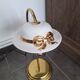 Vintage brass capeline lamp