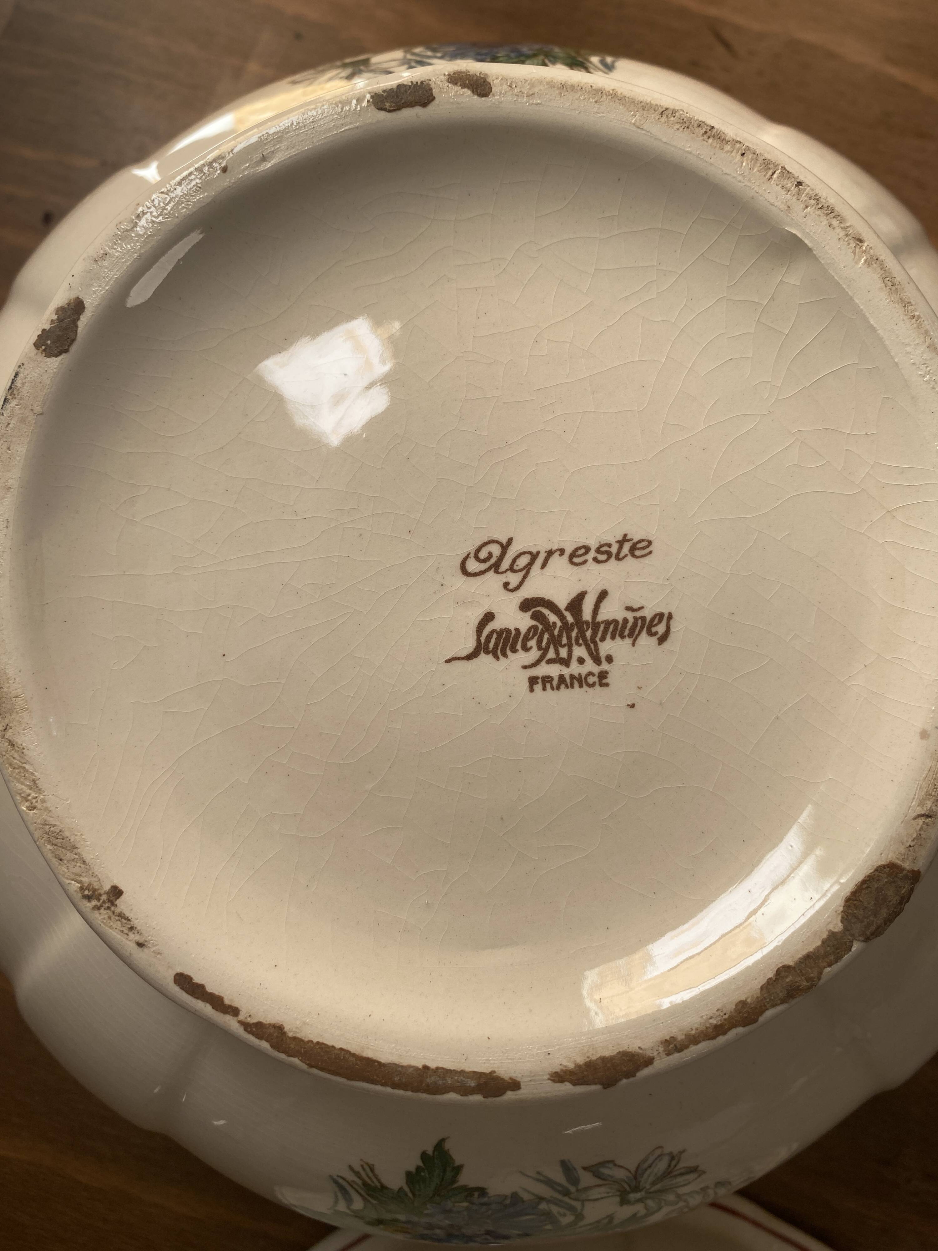 Agreste Sarreguemines soup tureen