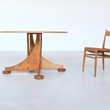 Sjoerd Soeters scuptural dining table in birch Lundia The Netherlands