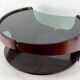 Mid-century modern wood round coffee table, italy 70s