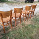 Lot of 4 bistro chairs