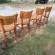 Lot of 4 bistro chairs