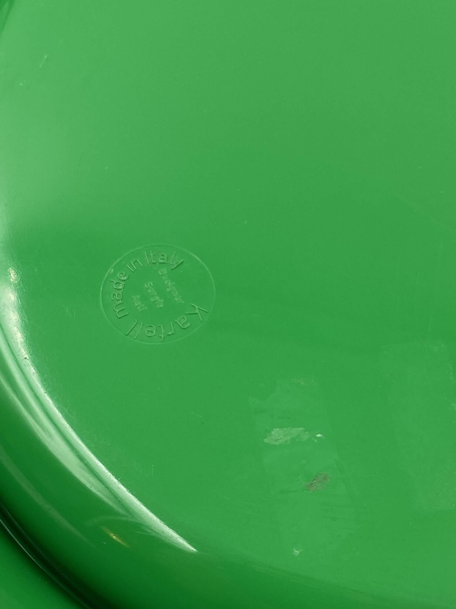 Sergio Asti, mod.4635 green ashtray / catchall, Kartell Italy 1967