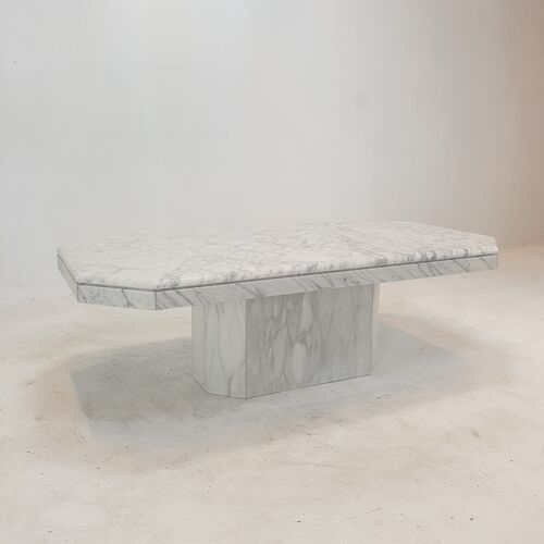 Table basse en marbre italien années 1970