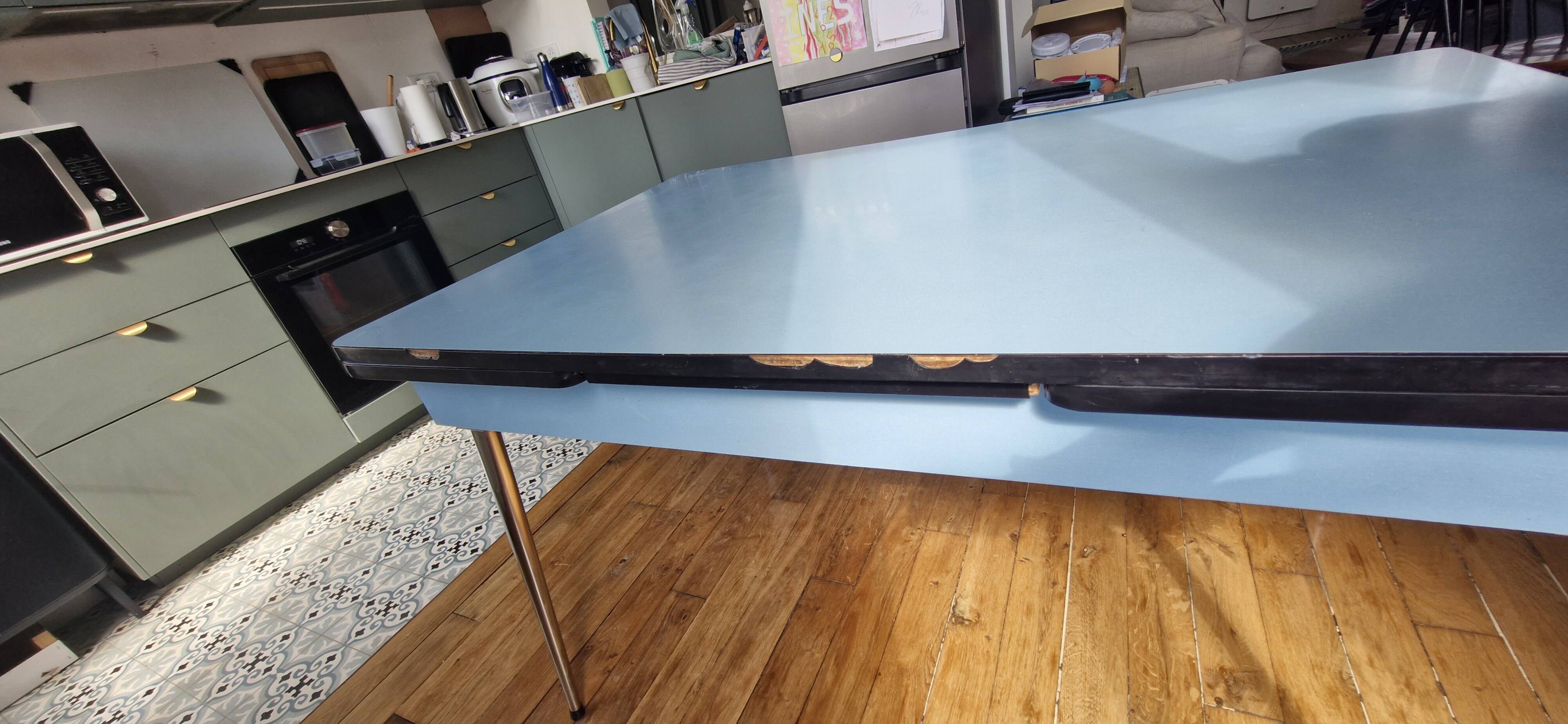 Extensible dining table, formica, 1970s