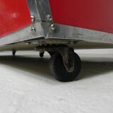 Vintage bakery display case, counter on castors 1950s