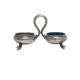 Porte-sel et poivre en argent éclectique, Allemagne, années 1890.