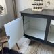 60s brutalist black sideboard
