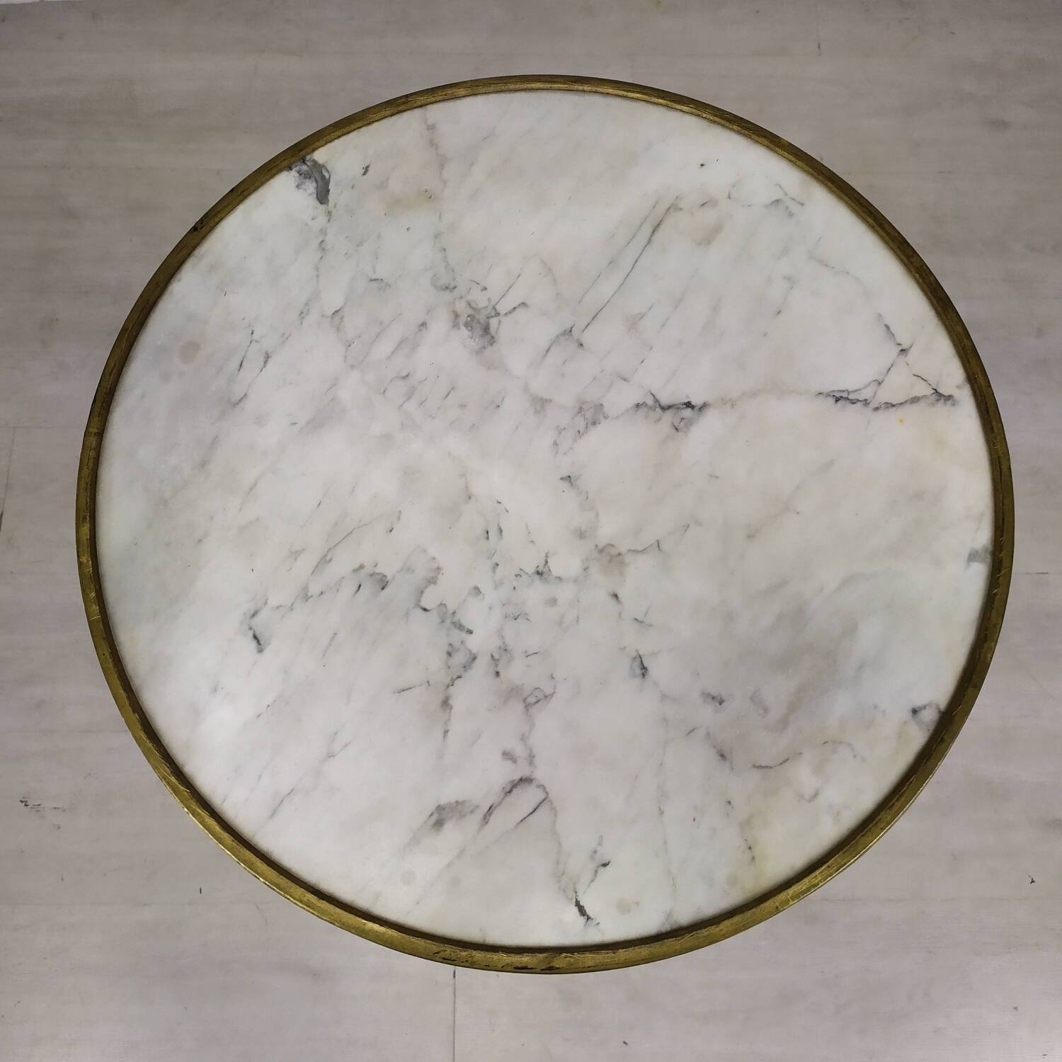 Marble bistro pedestal table