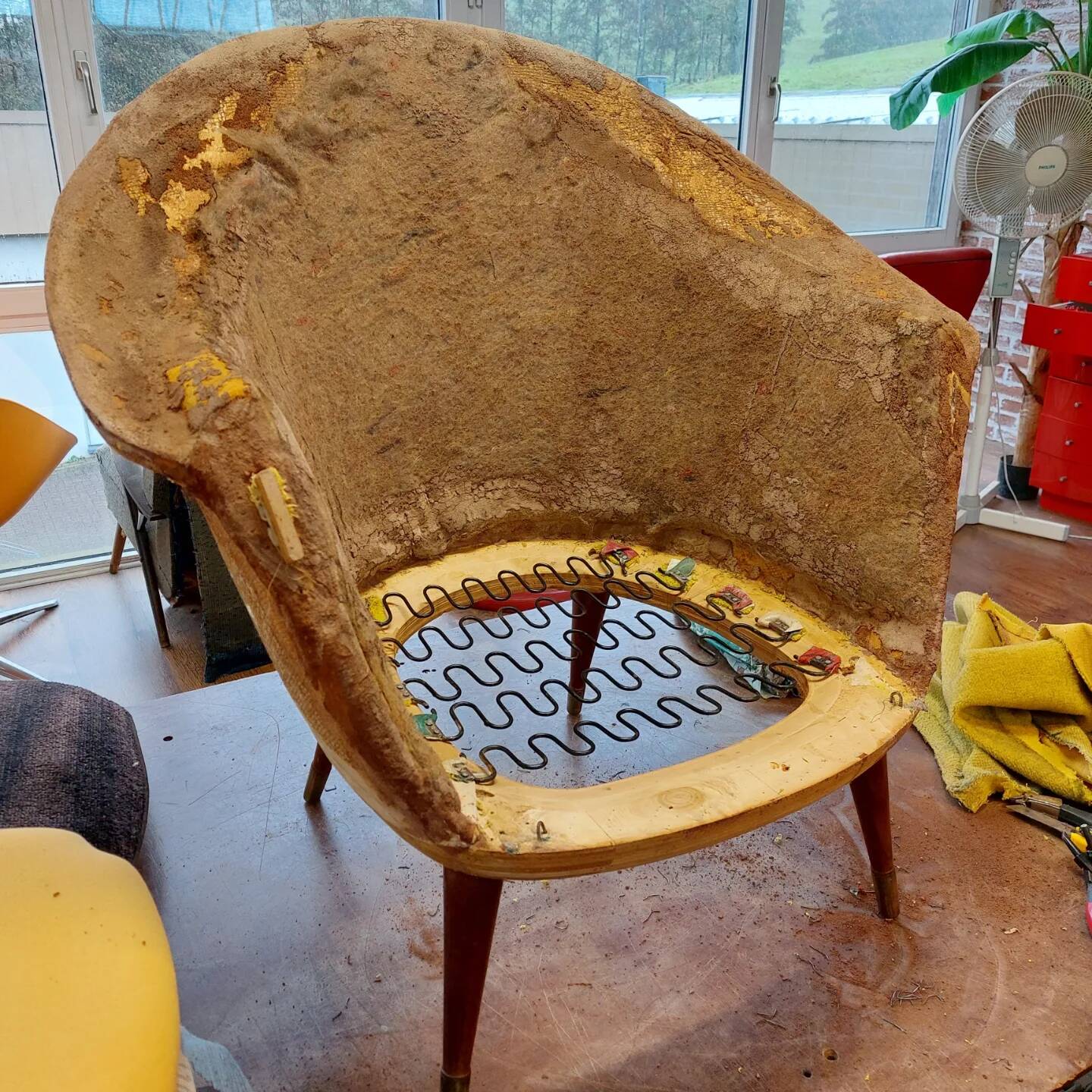 Restored Beka armchair - Belgium 1960