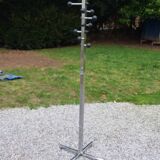 Portemanteau perroquet design des années 70 en métal chromé et bakelite