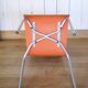 1970s metal and wood chairs