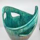 Vase Accolay signé J C en céramique Marron, Bleu France Vintage Design 1960