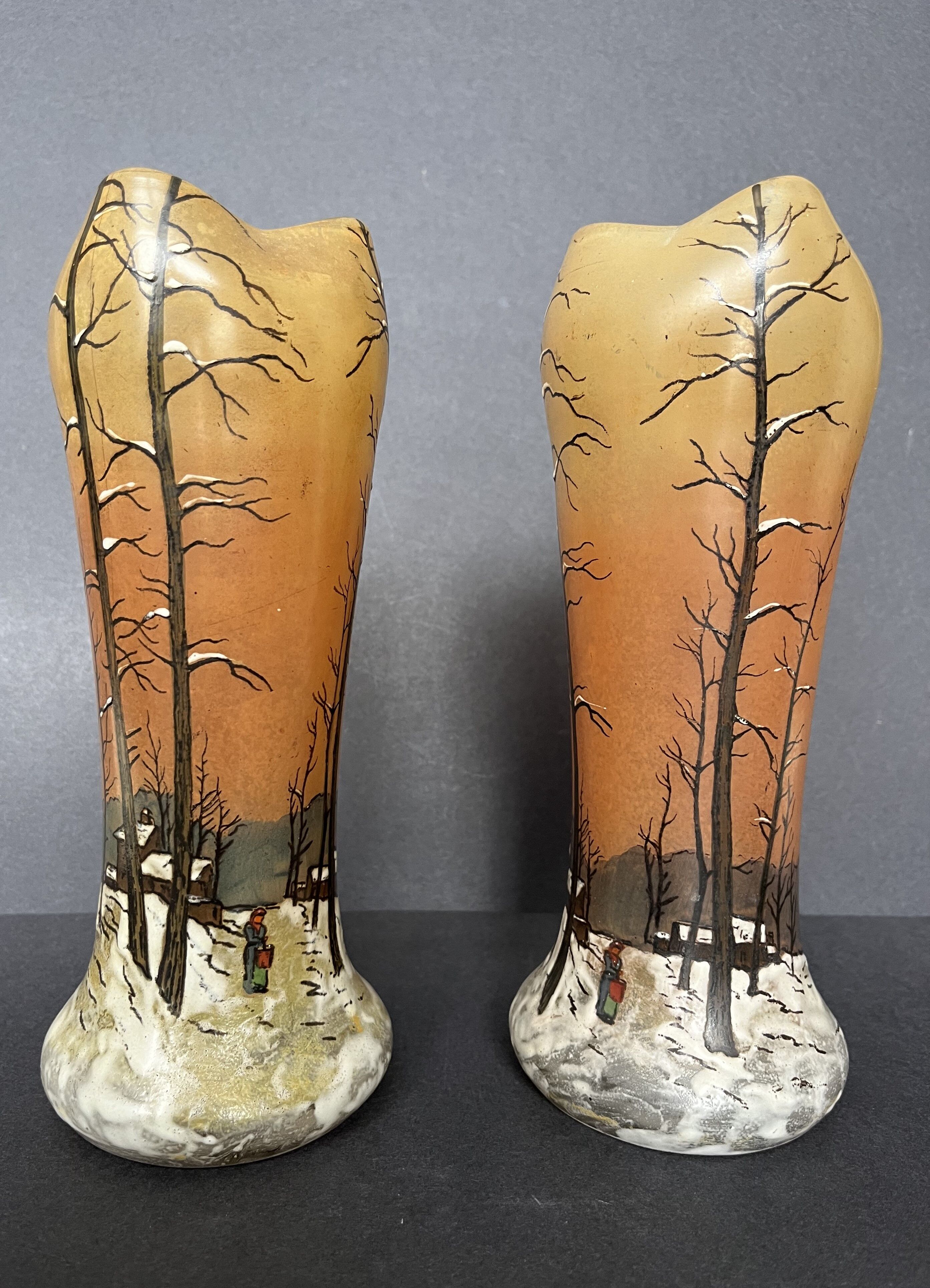 Pair of Legras vases
