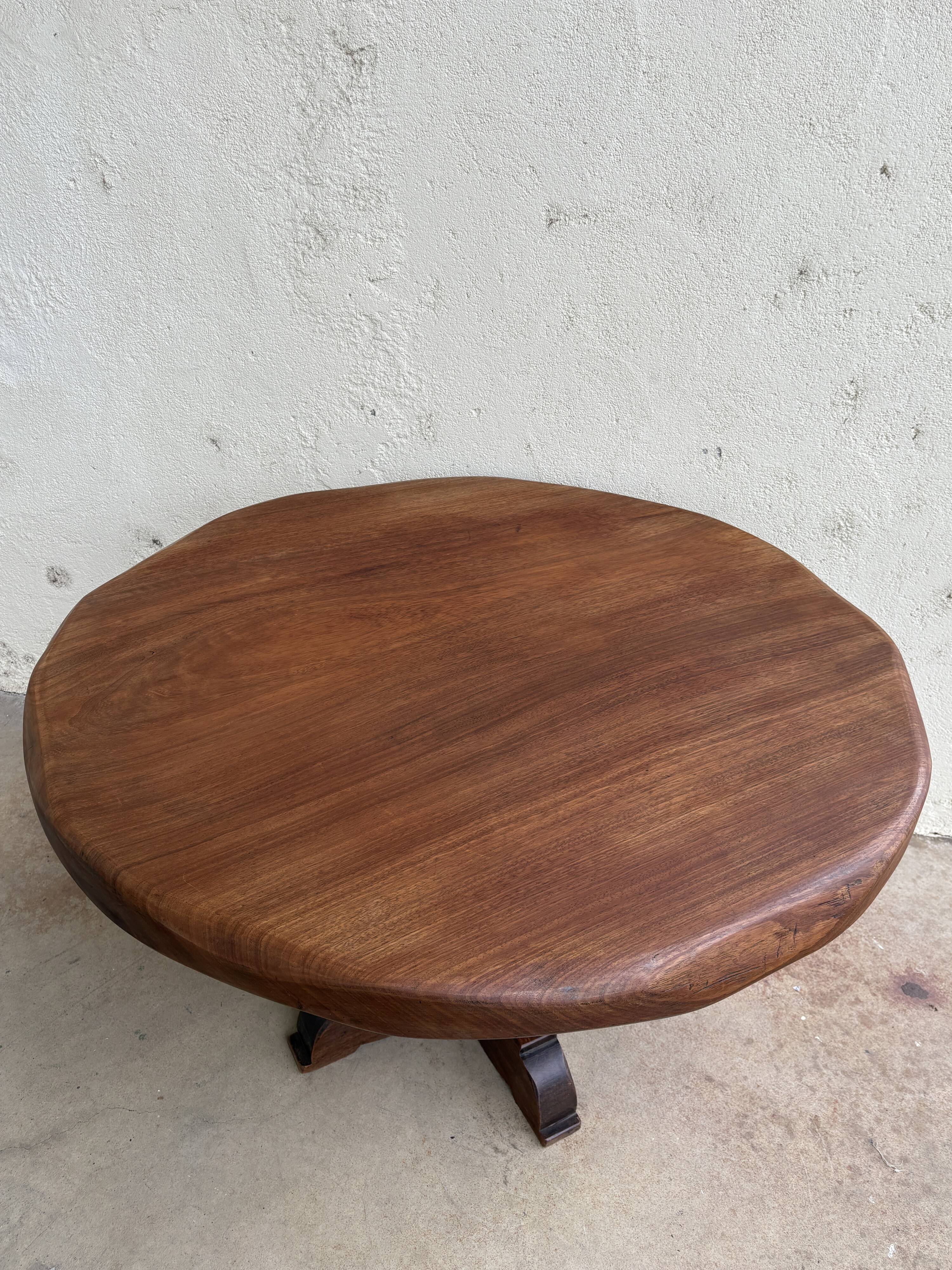 Solid wood round table