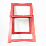 Chaise pliante rouge