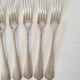 Large Antique Christofle Forks X6 in silver metal