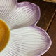 Divided plate, large ceramic flower, Italy
