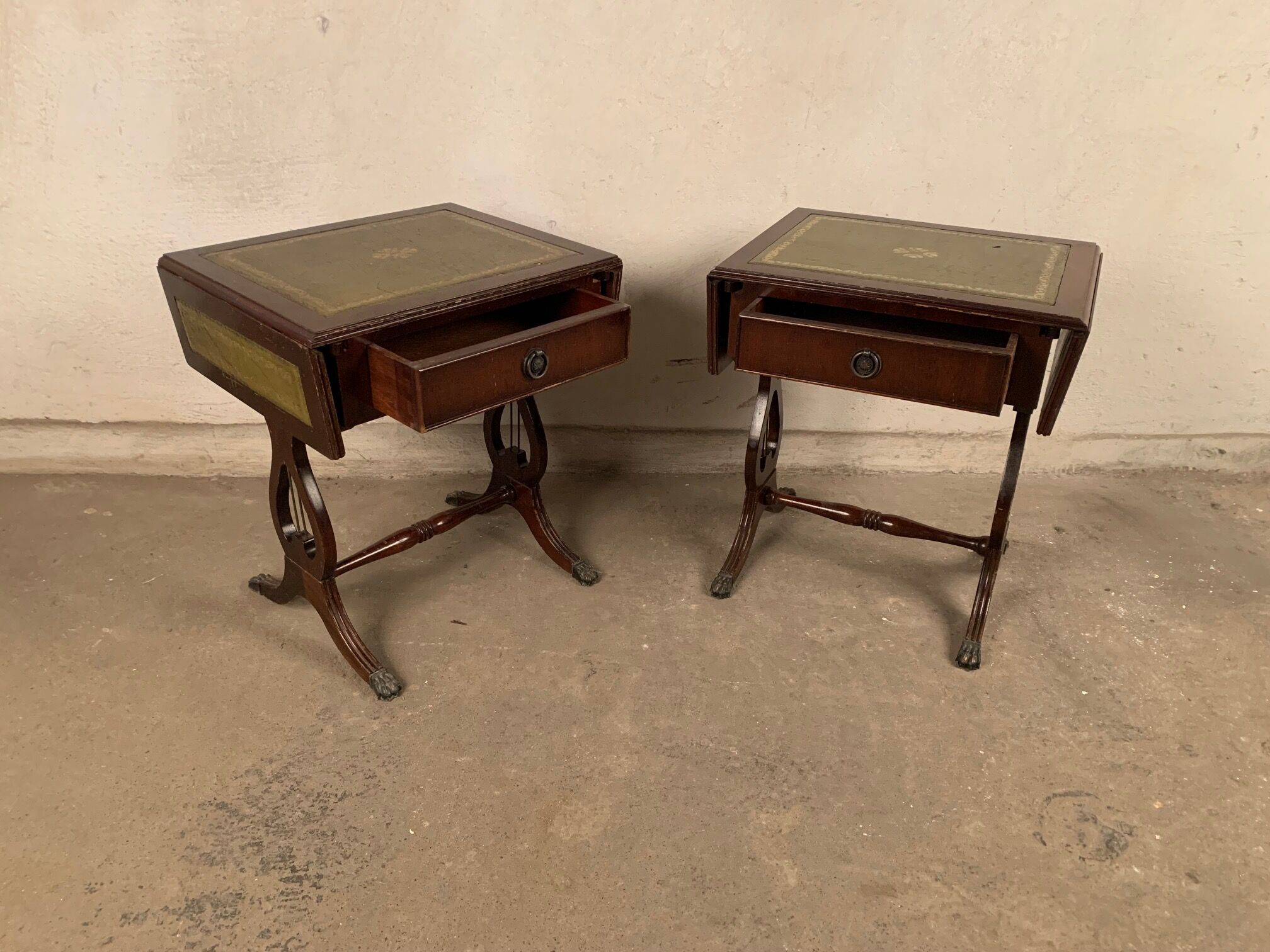 A pair of  side tables, 1950s