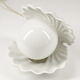 Ceramic lamp shell vintage white manises Spain 70s