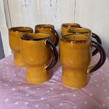 Vintage orange mugs 70s