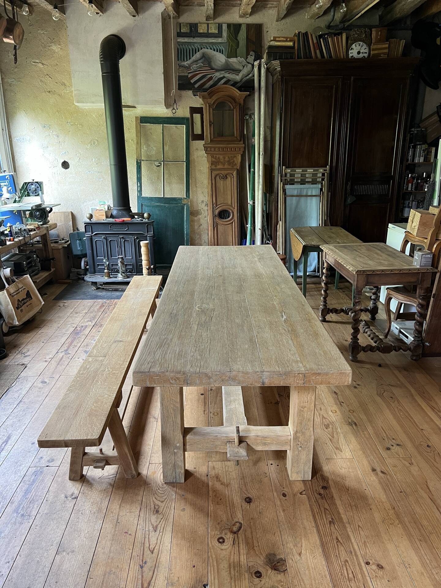 Farmhouse table - solid elm