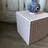 Cube tile / pink mosaic