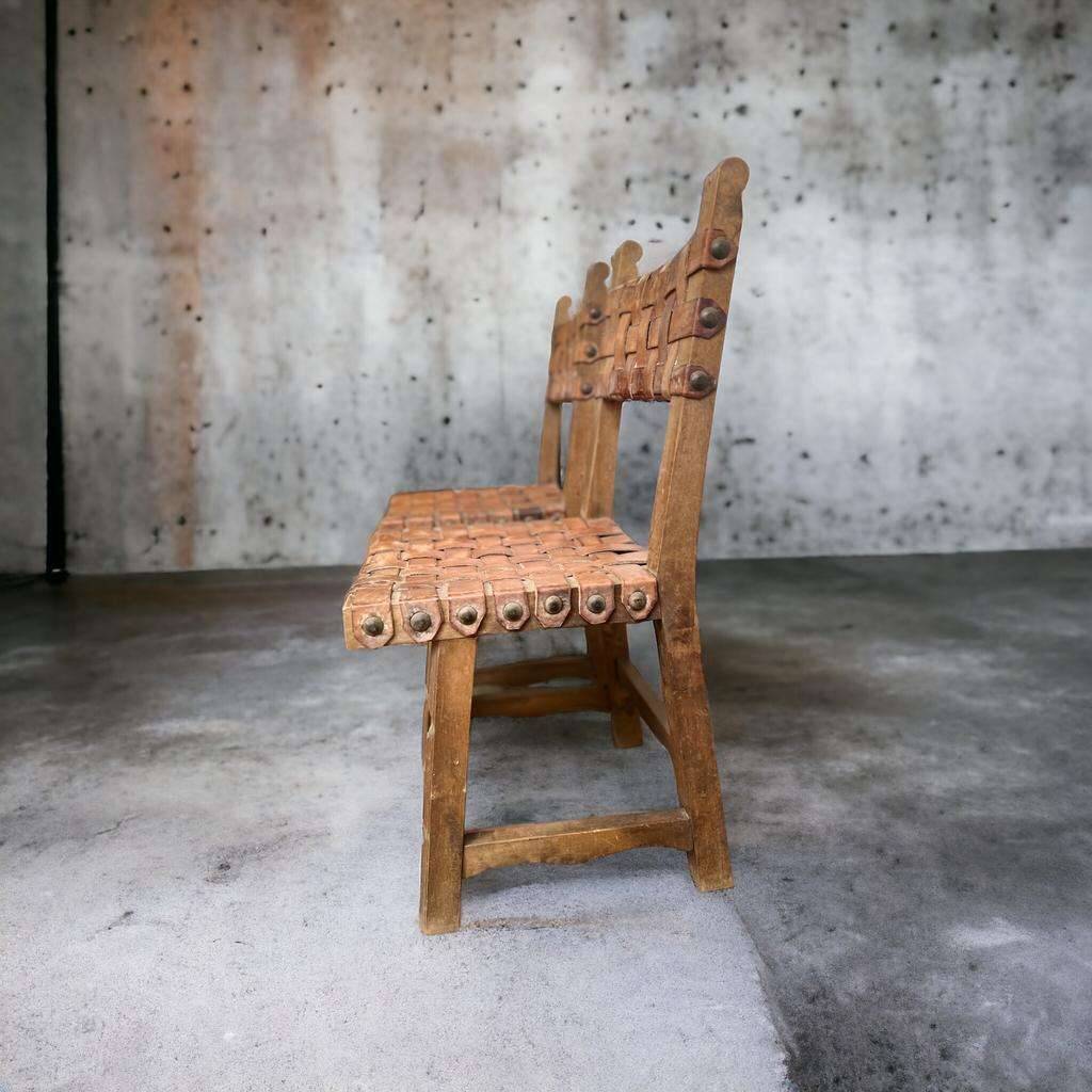 Set of 2 vintage spanish brutalist navarro argudo chairs | Selency