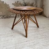 Table basse rotin « soleil »