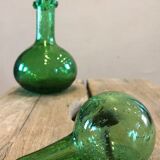 Bubbled glass decanter signed Biot