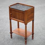 Bedside table, curtain bedside table, marble bedside table