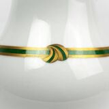 Christofle Paris – Teapot in porcelain, Green Ribbon model