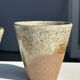 Set of 2 cups in Indonesian ceramic (brown & speckled glazed matte)