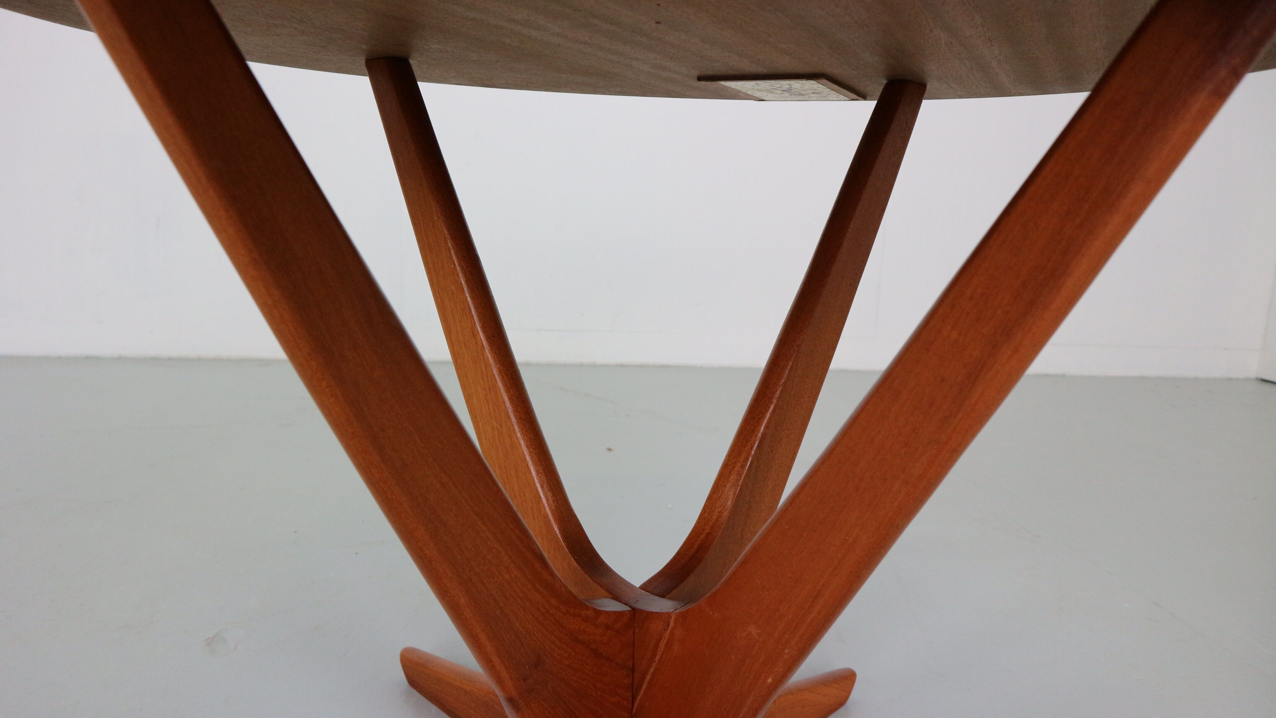 Søren Georg Jensen  Teak Round Coffee Table for Kubus, 1960 Denmark