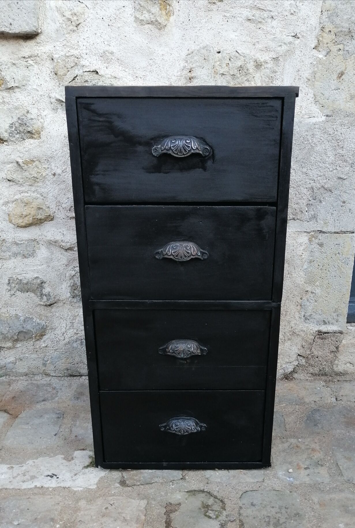 Wooden craft furniture with drawers