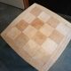Coffee table wood marquetry 1950 60