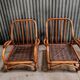 Paire de fauteuil en rotin vintage