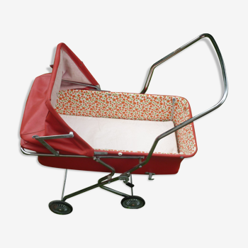 Landau stroller child years 1960-70 red