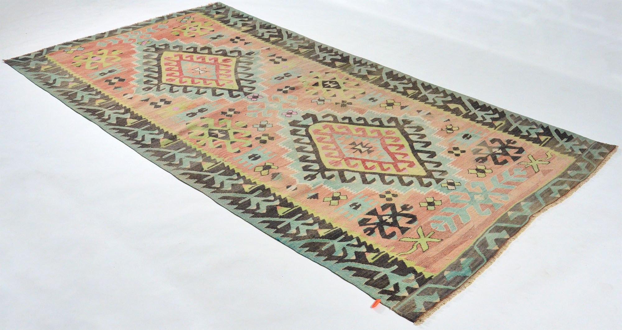 Anatolian handmade kilim rug 298 cm x 154 cm