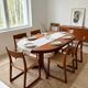 Baumann extendable table in teak from the 1960s.