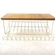 Scandinavian elm wall shelf, Sweden, 1960s