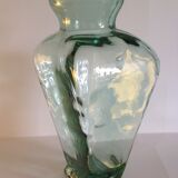 Trapeze vintage thick glass vase